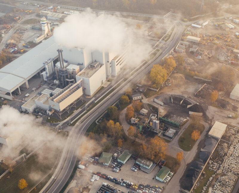Production facility from air